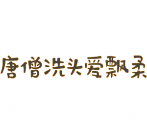 AA唐僧洗头爱飘柔头像