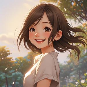 独立的女人头像