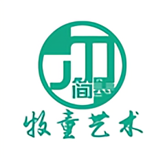 国画牧童艺术头像