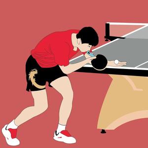乒乓人头像