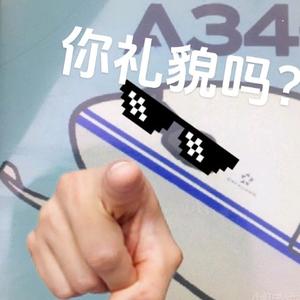 一架戴墨镜的国航A340头像