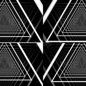 白黑中的三角头像