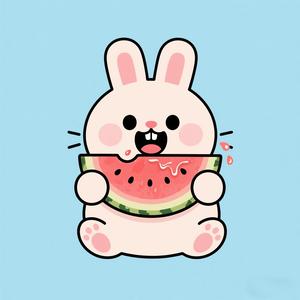 吃瓜兔头像