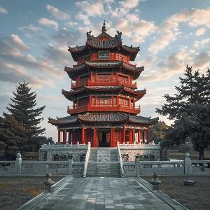 巷中自在看夕阳头像