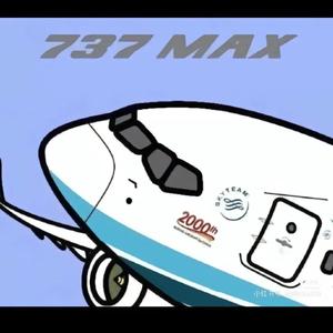 一架正在起飞的737MAX头像