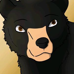 西伯利亚大黑熊头像