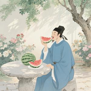 古代吃瓜人头像