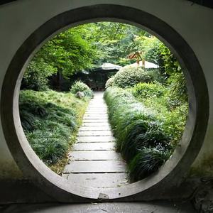 山水人文风景画头像