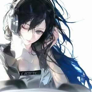 藕塘中挖藕的农妇头像